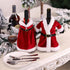 Christmas Wine Bottle Cover Set