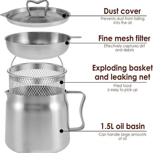 2-in-1 Oil Strainer Pot