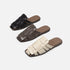 Women's Casual Closed Toe Leather Handmade Sandals Water