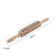 Christmas print wooden rolling pin