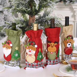 Christmas Decorations Wine Bottle Cover