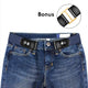 Buckle-free Elastic Women Belt for Jeans without Buckle