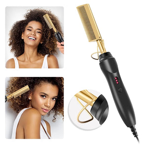 Straightening Curling Heating Comb