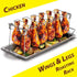 BBQ ROASTED CHICKEN LEGS & WINGS RACK FOR GRILL SMOKER OR OVEN