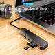 USB C Hub Docking Station Aluminium Alloy Type C to USB3.0 4K HDMI-Compatible SD PD TF for Macbook Pro HP DELL Lenovo Samsung S8