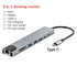 Type c Dock station hdmi-compatible USB3.0 RJ45 PD USB-C Hub 4K Portable Laptop PD Charging SD &TF Adapter docking station usb c