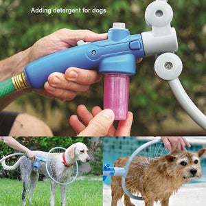 Folding Ring-Shaped Pet Grooming Shower