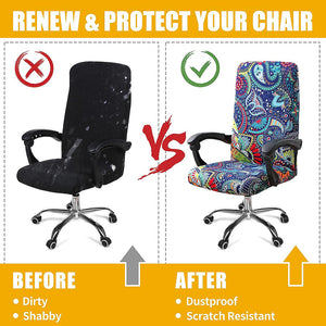 One Piece Printed Office Chair Cover