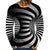 3D Graphic Printed Long Sleeve Shirts Optical Illusion Plus
