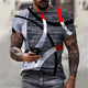 3D Graphic Printed Short Sleeve Shirts Camouflage