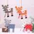 6PCS Wooden Christmas Elk Set