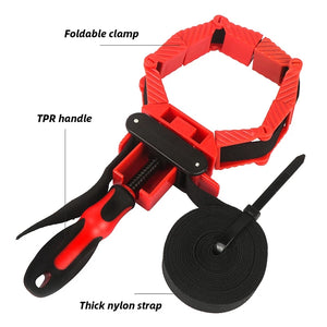 Variable Angle Strap Clamp with 4 Clips