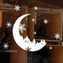 Snow Crescent Electrostatic Wall Sticker