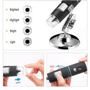 Microscope,1000x Zoom 1080p Online