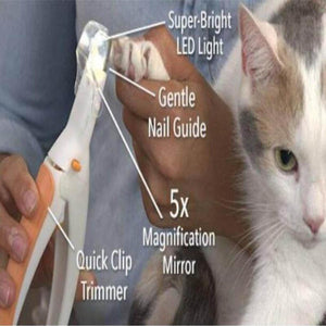 buy Cat and Dog Nail Clippers with LED Light - Pet Nail Clipper