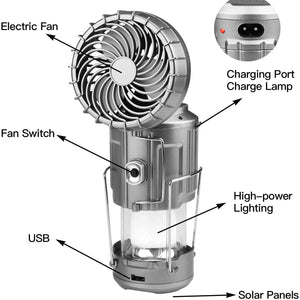Portable LED Camping Lantern With Fan(🔥 FLASH SALE)